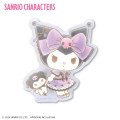 Japan Sanrio Vinyl Sticker - Kuromi / Lady & Doll - 1