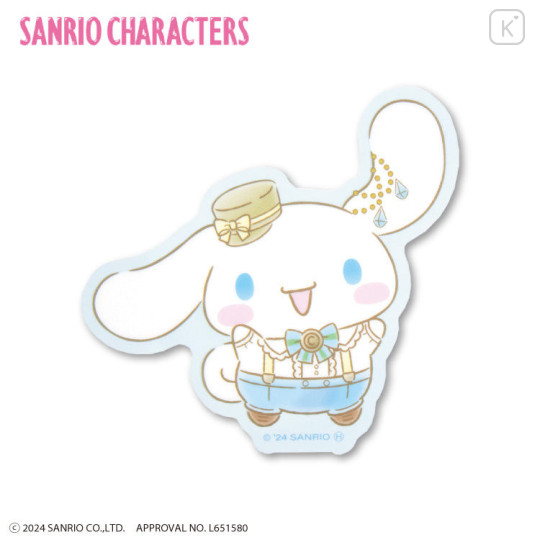 Japan Sanrio Vinyl Sticker - Cinnamoroll / Gentleman Hello - 1