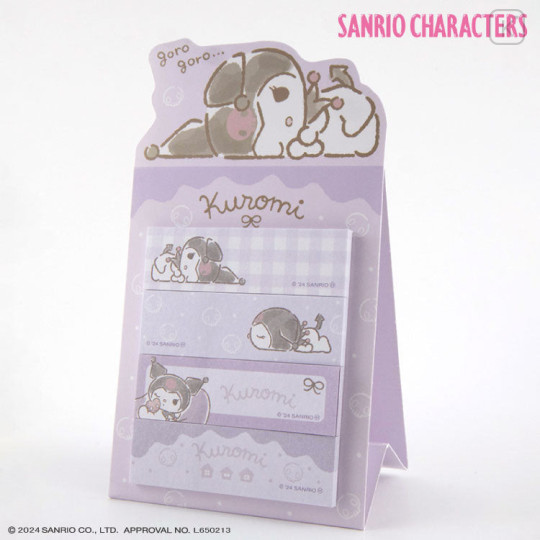 Japan Sanrio Sticky Notes Stand - Kuromi / Daze Chill Time - 1