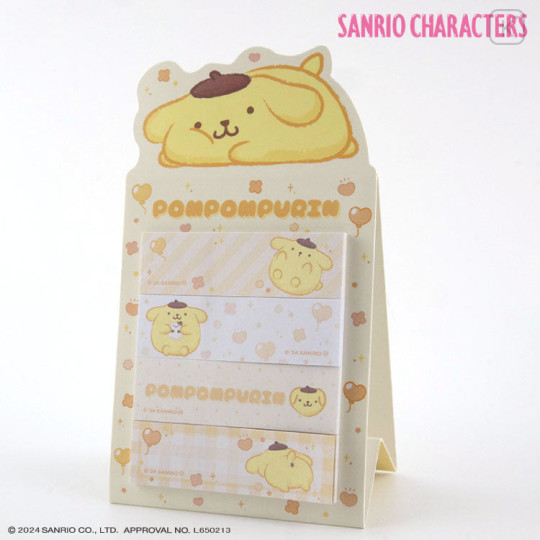 Japan Sanrio Sticky Notes Stand - Pompompurin / Daze Chill Time - 1