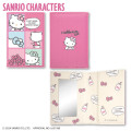 Japan Sanrio Folding Mirror & Card Case - Hello Kitty / Comic - 1