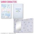 Japan Sanrio Folding Mirror & Card Case - Cinnamoroll / Daily Routine - 1