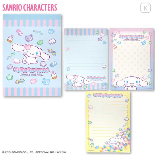 Japan Sanrio A6 Notepad - Cinnamoroll / Colorful Gummy - 1