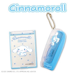 Japan Sanrio Folding Compact Comb & Mirror - Cinnamoroll / Bath