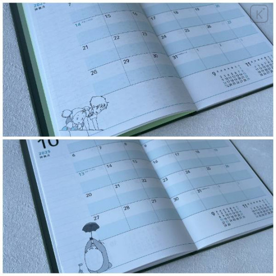 Japan Ghibli A5 Monthly Schedule Book - 2025 / My Neighbor Totoro - 3