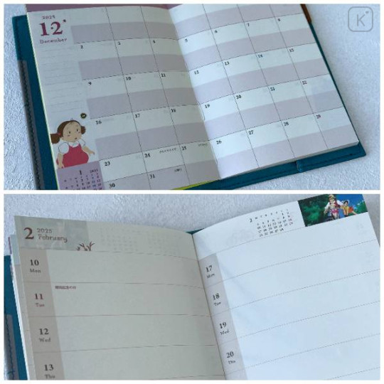 Japan Ghibli A6 Weekly Schedule Book - 2025 : My Neighbor Totoro - 7