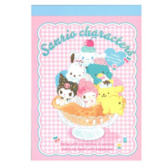 Japan Sanrio A6 Notepad - Characters / Ice Cream Sundae