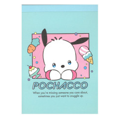 Japan Sanrio A6 Notepad - Pochacco / Love Eyes