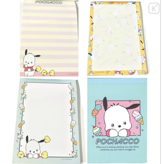 Japan Sanrio A6 Notepad - Pochacco / Love Eyes - 2