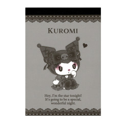 Japan Sanrio A6 Notepad - Kuromi / Midnight Melokuro