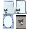 Japan Sanrio A6 Notepad - Kuromi / Midnight Melokuro - 2