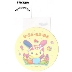 Japan Sanrio Big Sticker - Usahana / Flower