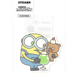 Japan Minions Big Sticker - Bob & Bear Tim / Share Drink