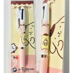 Japan Sanrio Jetstream 2 Color Multi Ball Pen - Pompompurin / Pink