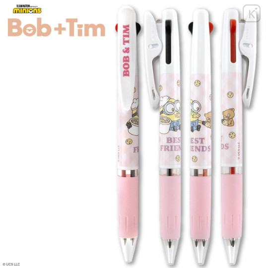 Japan Minions Jetstream 2 Color Multi Ballpoint Pen - Bob & Bear Tim : Best Friend - 1
