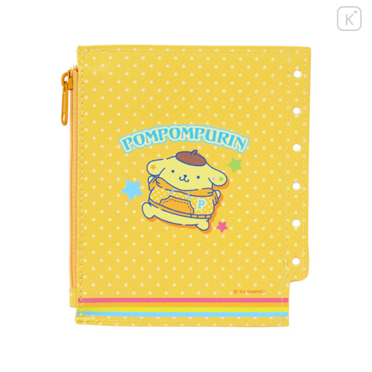 Japan Sanrio Original Mini Pouch - Pompompurin / Nostalgic Profile Book - 2