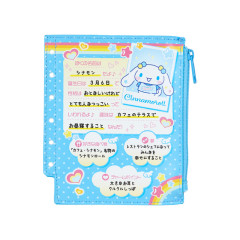 Japan Sanrio Original Mini Pouch - Cinnamoroll / Nostalgic Profile Book