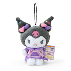 Japan Sanrio Original Mascot Holder - Kuromi / Nostalgic Profile Book