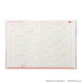 Japan Moomin B6 Planner Monthly Schedule Book - 2025 / Little My Gingham Red - 4