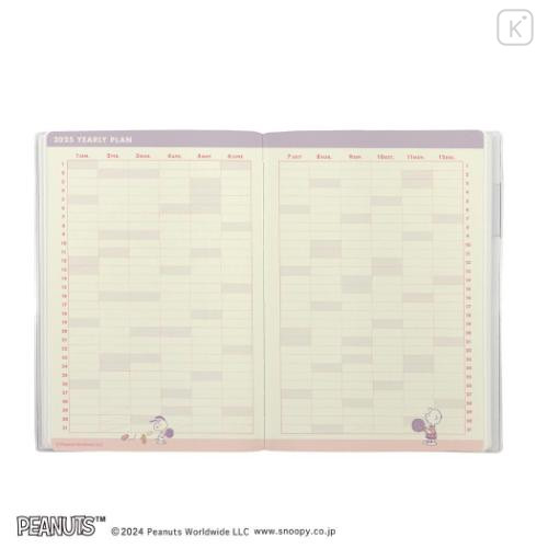 Japan Peanuts B6 Planner Monthly Schedule Book - 2025 / Snoopy & Brothers - 4