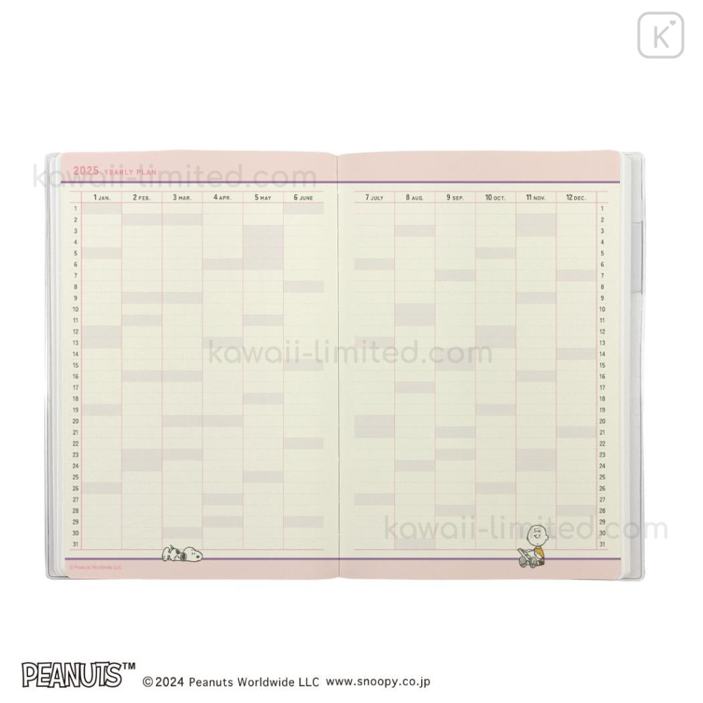 Japan Peanuts A5 Planner Monthly Schedule Book 2025 Snoopy Kids japan-peanuts-a5-planner-monthly-schedule-book-2025-snoopy-kids