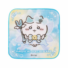 Japan Chiikawa Mini Towel Handkerchief - Hachiware / Super Magical Chiikawa Power Up