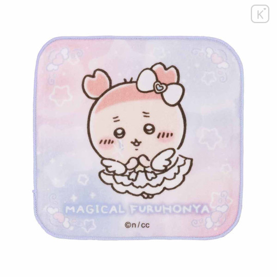 Japan Chiikawa Mini Towel Handkerchief - Furuhonya Kani-chan / Super Magical Chiikawa Power Up - 1