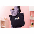 Japan Chiikawa Large Tote Bag - Characters / Super Magical Chiikawa Black Small Face - 2