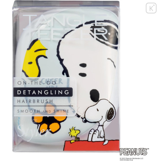 Japan Peanuts Tangle Teezer Hair Care Brush Compact Styler - Snoopy / Cheer Up - 5