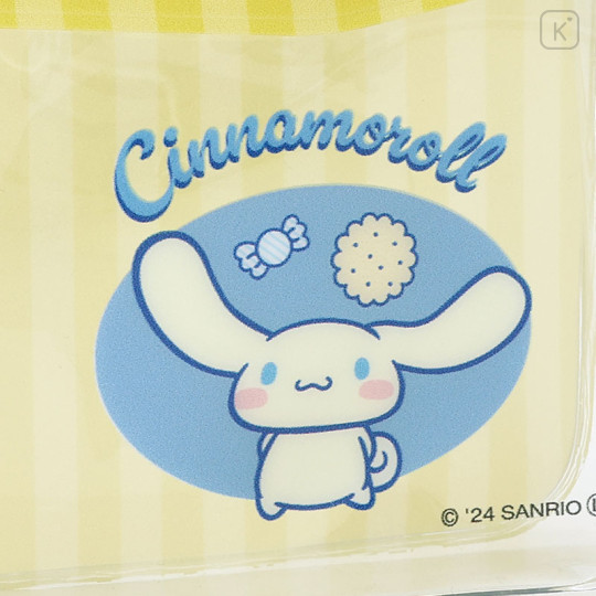 Japan Sanrio Square Mini Pouch - Cinnamoroll / Vintage Retro - 3