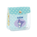 Japan Sanrio Square Mini Pouch - Kuromi / Vintage Retro - 1