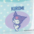 Japan Sanrio Square Mini Pouch - Kuromi / Vintage Retro - 3