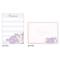 Japan Sanrio Mini Notepad - Kuromi / Hug Baku - 2