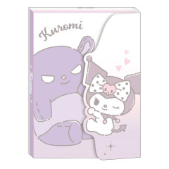 Japan Sanrio A6 Notepad - Kuromi / Hug Baku