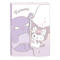 Japan Sanrio A6 Notepad - Kuromi / Hug Baku - 1