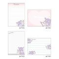 Japan Sanrio A6 Notepad - Kuromi / Hug Baku - 2