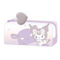 Japan Sanrio Pen Pouch Pencil Case - Kuromi / Hug Baku - 1