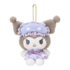 Japan Sanrio Mascot Holder - Kuromi : Good Friend Pajamas