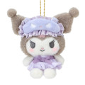 Japan Sanrio Mascot Holder - Kuromi : Good Friend Pajamas - 2