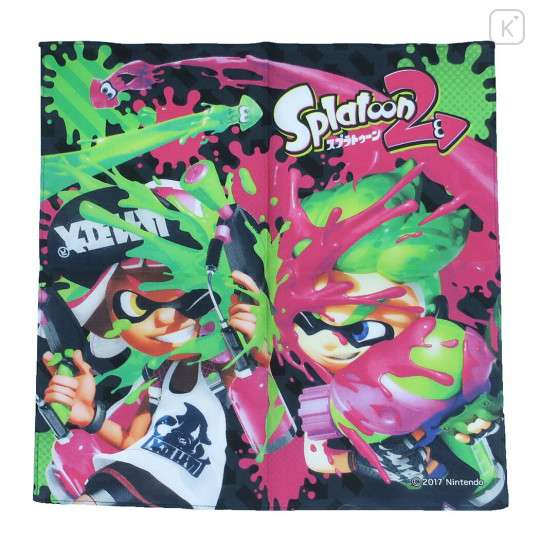 Japan Splatoon Handkerchief - Splatoon2 / Agent Girl & Boy - 1