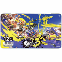 Japan Splatoon 12 Colored Pencil Set - Splatoon3 / Yellow vs Purple