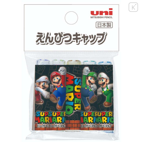 Japan Mario Pencil Cap 5pcs - Black / Super Mario Brothers - 1