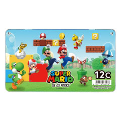 Japan Mario 12 Colored Pencil Set - Mission / Super Mario Brothers