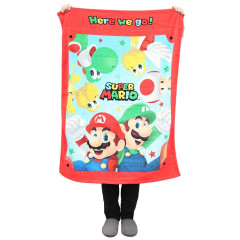 Japan Mario Towel Blanket - Yoshi & Super Mario Brothers