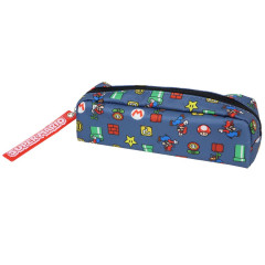 Japan Mario Pen Pouch Pencil Case - Navy Super Mario Brothers