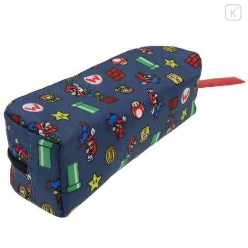 Japan Mario Pen Pouch Pencil Case - Navy Super Mario Brothers - 5