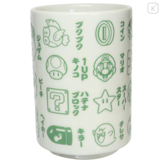 Japan Mario Japanese Tea Cup - Icon Name Green / Super Mario Brothers - 1