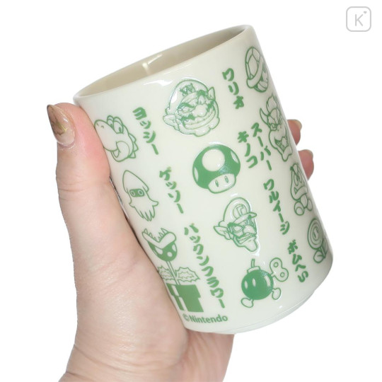 Japan Mario Japanese Tea Cup - Icon Name Green / Super Mario Brothers - 3