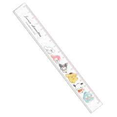 Japan Sanrio 17cm Ruler - Characters / Daze Chill Time