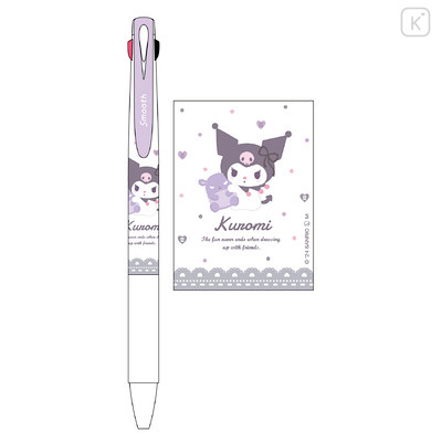 Japan Sanrio 2 Color Multi Ball Pen - Kuromi / Baku Doll - 3